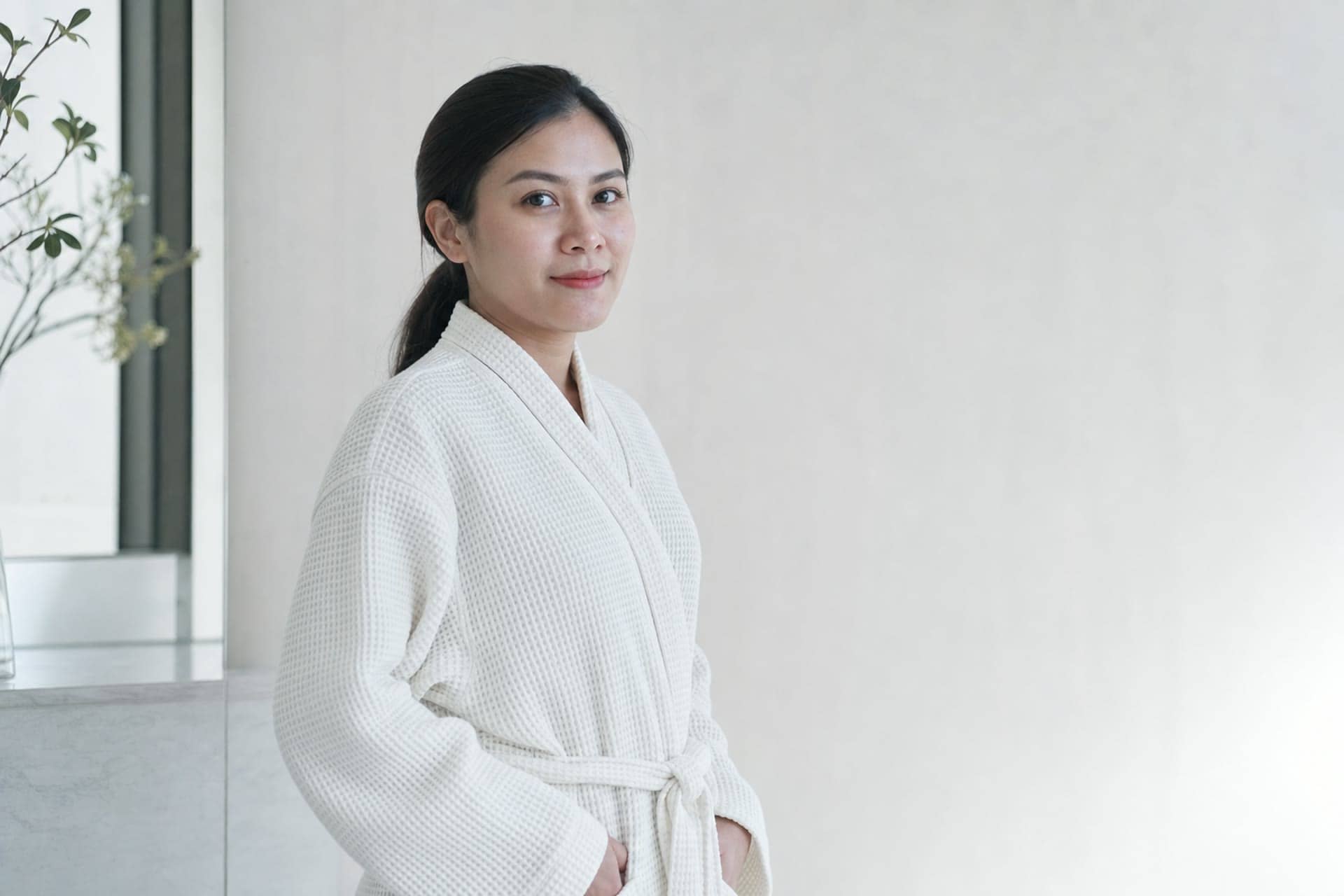 Detail editorial konsultasi wellness badan yang sopan