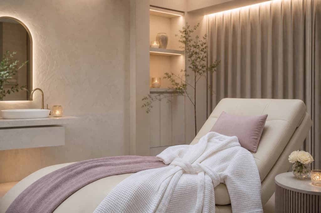 Branding-safe editorial image for Body Brightening Guide: varied visual style, cool ivory clinical atmosphere, no readable text