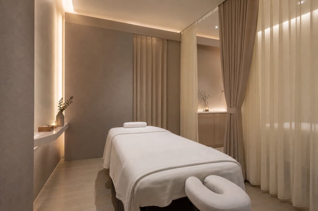 Branding-safe editorial image for Private Body Treatment Guide: varied visual style, cool ivory clinical atmosphere, no readable text